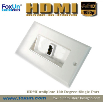 HDMI Wall Plate Single Port Adapter (180 degree)